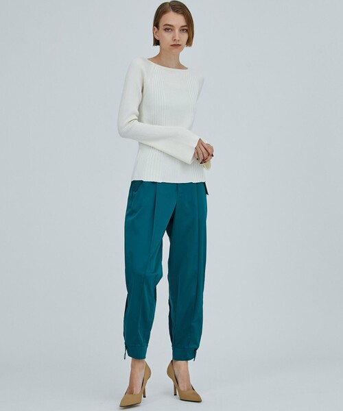 CITY TOKYO（シティトウキョウ）の「2WAYリブニットトップス（ニット/セーター・レディース・ホワイト/ブラック/ピンク/ブルー・FREE）」の8枚目の写真