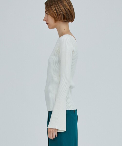 CITY TOKYO（シティトウキョウ）の「2WAYリブニットトップス（ニット/セーター・レディース・ホワイト/ブラック/ピンク/ブルー・FREE）」の10枚目の写真