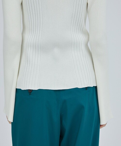 CITY TOKYO（シティトウキョウ）の「2WAYリブニットトップス（ニット/セーター・レディース・ホワイト/ブラック/ピンク/ブルー・FREE）」の14枚目の写真