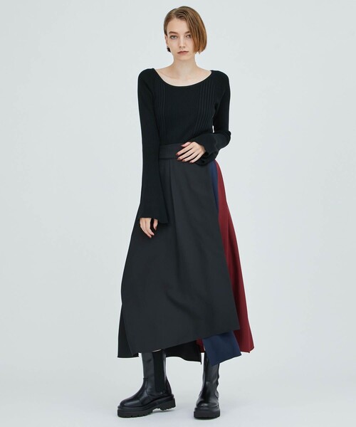 CITY TOKYO（シティトウキョウ）の「2WAYリブニットトップス（ニット/セーター・レディース・ホワイト/ブラック/ピンク/ブルー・FREE）」の17枚目の写真