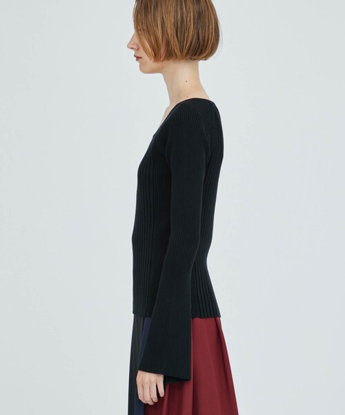 CITY TOKYO（シティトウキョウ）の「2WAYリブニットトップス（ニット/セーター・レディース・ホワイト/ブラック/ピンク/ブルー・FREE）」の20枚目の写真