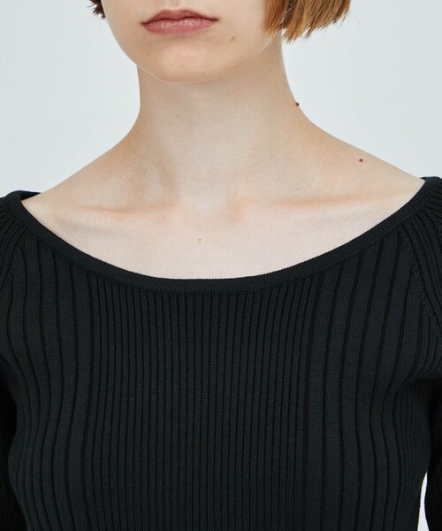 CITY TOKYO（シティトウキョウ）の「2WAYリブニットトップス（ニット/セーター・レディース・ホワイト/ブラック/ピンク/ブルー・FREE）」の22枚目の写真