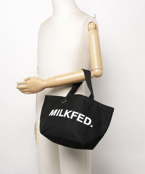 MILKFED.（ミルクフェド）の「MILKFED.  WIDE LUNCH TOTE O（トートバッグ・レディース・ホワイト/ブラック・ONE SIZE）」の20枚目の写真