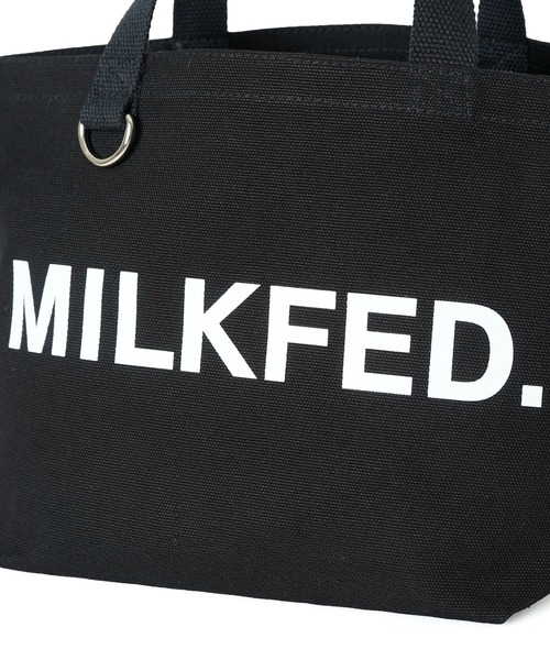 MILKFED.（ミルクフェド）の「MILKFED.  WIDE LUNCH TOTE O（トートバッグ・レディース・ホワイト/ブラック・ONE SIZE）」の12枚目の写真