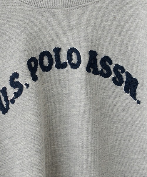U.S. POLO ASSN.（ユーエスポロアッスン）の「【KIDS】【U.S. POLO ASSN/ユーエスポロアッスン】サガラ刺繍クルーネックスウェット（スウェット・キッズ・ネイビー/グレー・100/140/150/120）」の6枚目の写真