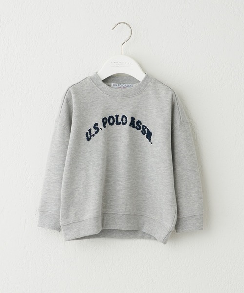 U.S. POLO ASSN.（ユーエスポロアッスン）の「【KIDS】【U.S. POLO ASSN/ユーエスポロアッスン】サガラ刺繍クルーネックスウェット（スウェット・キッズ・ネイビー/グレー・100/140/150/120）」の12枚目の写真