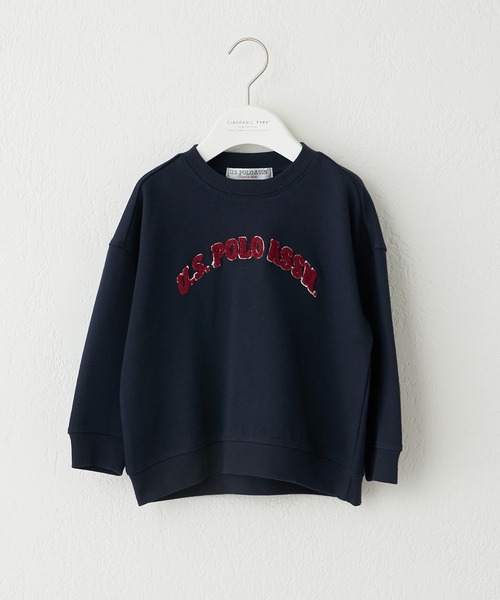 U.S. POLO ASSN.（ユーエスポロアッスン）の「【KIDS】【U.S. POLO ASSN/ユーエスポロアッスン】サガラ刺繍クルーネックスウェット（スウェット・キッズ・ネイビー/グレー・100/140/150/120）」の13枚目の写真