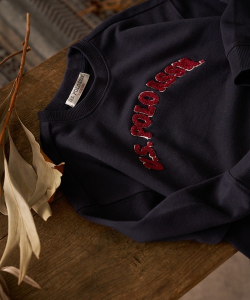 U.S. POLO ASSN.（ユーエスポロアッスン）の「【KIDS】【U.S. POLO ASSN/ユーエスポロアッスン】サガラ刺繍クルーネックスウェット（スウェット・キッズ・ネイビー/グレー・100/140/150/120）」の17枚目の写真