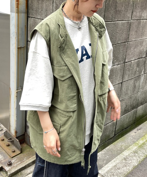 CPCM(シーピーシーエム)の「ミリタリーベスト(ベスト・メンズ・ブラック/カーキ・MEDIUM/LARGE)」の4枚目の写真