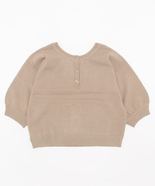 flower（フラワー）の「レディハーフニット（ニット/セーター・レディース・ベージュ/アイボリー・FREE）」の3枚目の写真