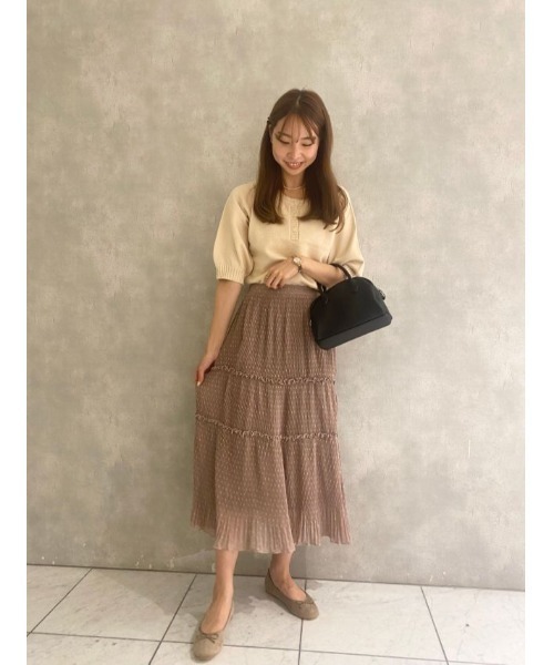 flower（フラワー）の「レディハーフニット（ニット/セーター・レディース・ベージュ/アイボリー・FREE）」の21枚目の写真