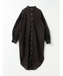 mizuiroind（ミズイロインド）の「ピンタックスリーブロングシャツワンピース（ワンピース）」
