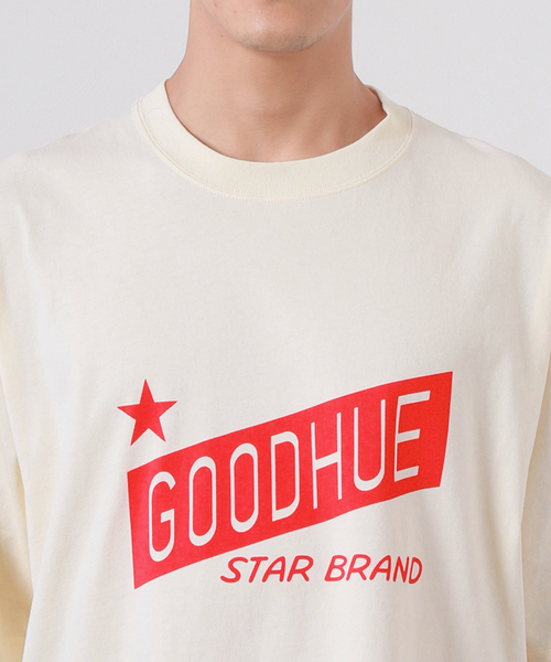 JOURNAL STANDARD(ジャーナルスタンダード)の「【GOODHUE/グッドヒュー×JOURNAL STANDARD】ロゴ Tシャツ(Tシャツ/カットソー・メンズ・グリーン/ホワイト系その他/ホワイト/ネイビー・LARGE/MEDIUM)」の11枚目の写真