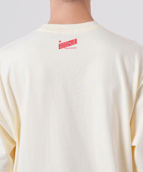 JOURNAL STANDARD(ジャーナルスタンダード)の「【GOODHUE/グッドヒュー×JOURNAL STANDARD】ロゴ Tシャツ(Tシャツ/カットソー・メンズ・グリーン/ホワイト系その他/ホワイト/ネイビー・LARGE/MEDIUM)」の5枚目の写真