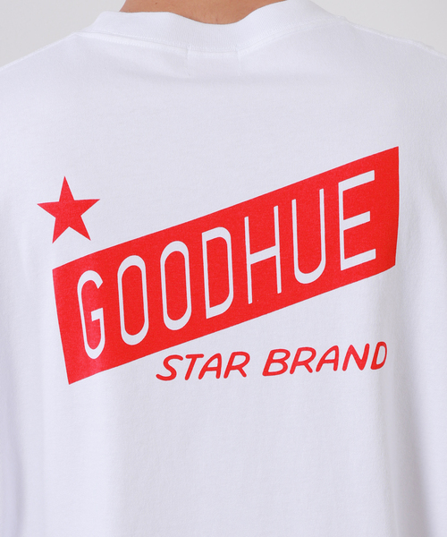JOURNAL STANDARD(ジャーナルスタンダード)の「【GOODHUE/グッドヒュー×JOURNAL STANDARD】ロゴ Tシャツ(Tシャツ/カットソー・メンズ・グリーン/ホワイト系その他/ホワイト/ネイビー・LARGE/MEDIUM)」の6枚目の写真