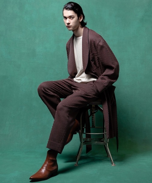 FORSOMEONE(フォーサムワン)の「FORSOMEONE GIO GOWN COAT(その他アウター・メンズ・ブラウン/ブラック・48/46)」の5枚目の写真