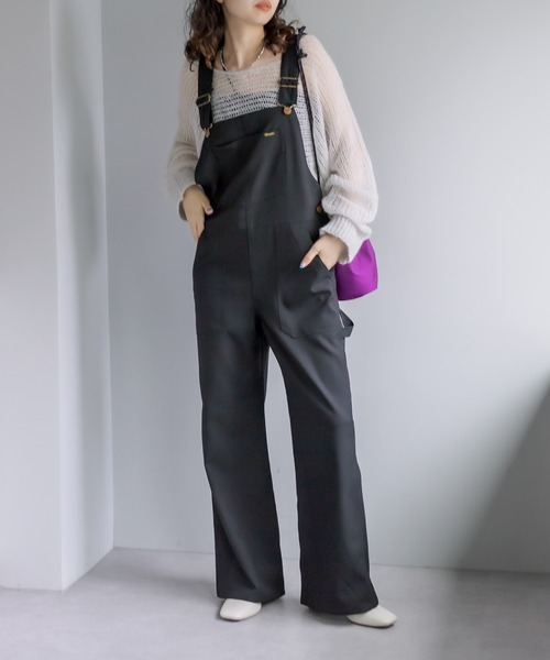 mystic（ミスティック）の「Wrangler ランチャーサロペット（サロペット/オーバーオール・レディース・ブラック/グリーン・S）」の2枚目の写真