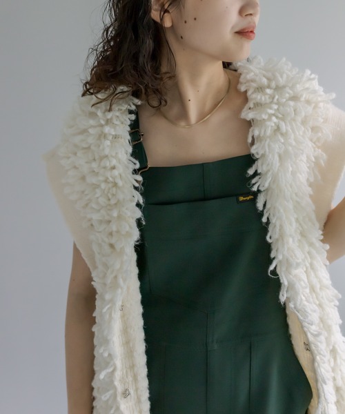 mystic（ミスティック）の「Wrangler ランチャーサロペット（サロペット/オーバーオール・レディース・ブラック/グリーン・S）」の3枚目の写真