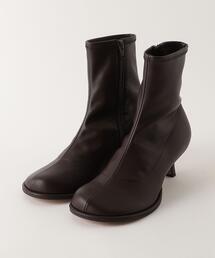 quartierglam | ＜quartierglam＞ OVAL STRETCH ショートブーツ ＜Select by EMMEL REFINES＞(ブーツ)