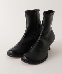 quartierglam | ＜quartierglam＞ OVAL STRETCH ショートブーツ ＜Select by EMMEL REFINES＞(ブーツ)