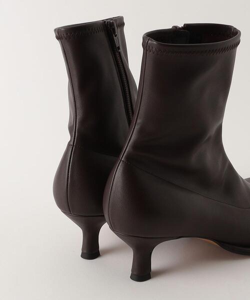 quartierglam(カルチェグラム)の「<quartierglam> OVAL STRETCH ショートブーツ <Select by EMMEL REFINES>(ブーツ・レディース・ブラック/ダークブラウン・37/36h/37h/36)」の7枚目の写真