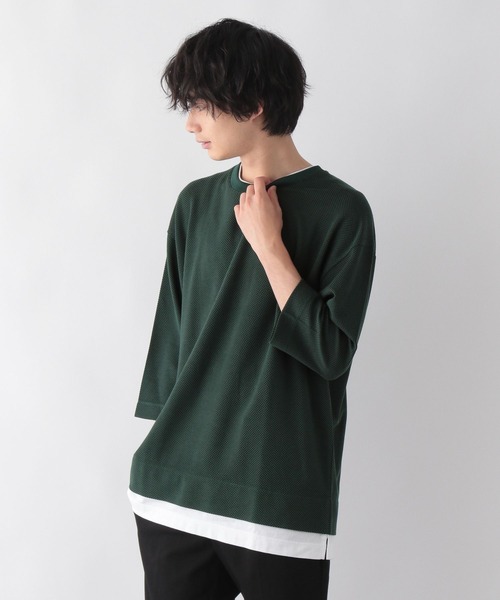 GLOBAL WORK(グローバルワーク)の「クルーネックレイヤー/ミドル/295224(Tシャツ/カットソー・メンズ・ホワイト系その他2/グリーン系その他4/ネイビー・SMALL/MEDIUM/LARGE)」の3枚目の写真