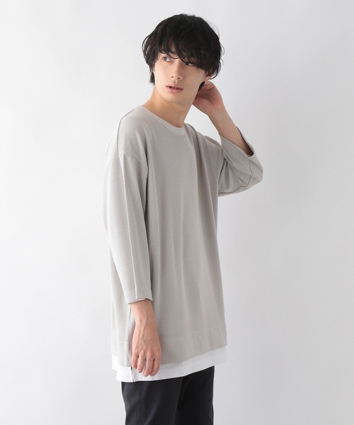 GLOBAL WORK(グローバルワーク)の「クルーネックレイヤー/ミドル/295224(Tシャツ/カットソー・メンズ・ホワイト系その他2/グリーン系その他4/ネイビー・SMALL/MEDIUM/LARGE)」の4枚目の写真