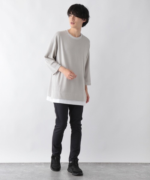 GLOBAL WORK(グローバルワーク)の「クルーネックレイヤー/ミドル/295224(Tシャツ/カットソー・メンズ・ホワイト系その他2/グリーン系その他4/ネイビー・SMALL/MEDIUM/LARGE)」の5枚目の写真