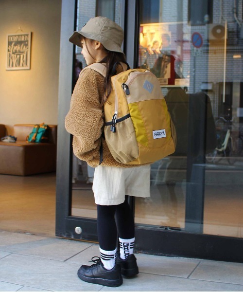 GROOVY COLORS(グルービーカラーズ)の「リュック(バックパック/リュック・キッズ・ブラック/ベージュ・FREE)」の2枚目の写真