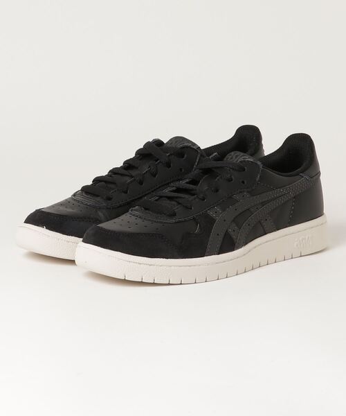 ASICS(アシックス)の「JAPAN S (ジャパン エス)(スニーカー・メンズ・ブラック×グレー・24/26.5/26/22.5/25/27.5/28/24.5/30/28.5/25.5/27/29/23/23.5)」の1枚目の写真