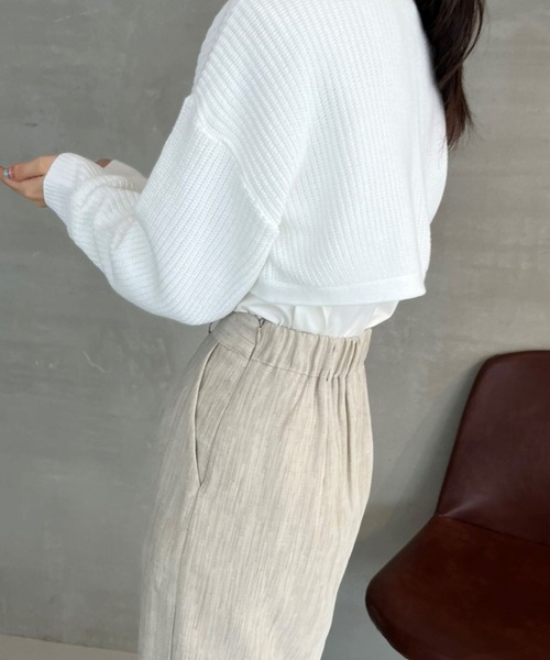 ALAND（エーランド）の「3.3 Field Trip／BOLERO KNITカーディガン　2164227（カーディガン/ボレロ・レディース・ブラック/パープル/レッド/ホワイト・FREE）」の5枚目の写真