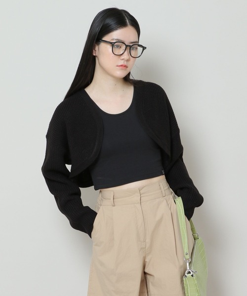 ALAND（エーランド）の「3.3 Field Trip／BOLERO KNITカーディガン　2164227（カーディガン/ボレロ・レディース・ブラック/パープル/レッド/ホワイト・FREE）」の16枚目の写真