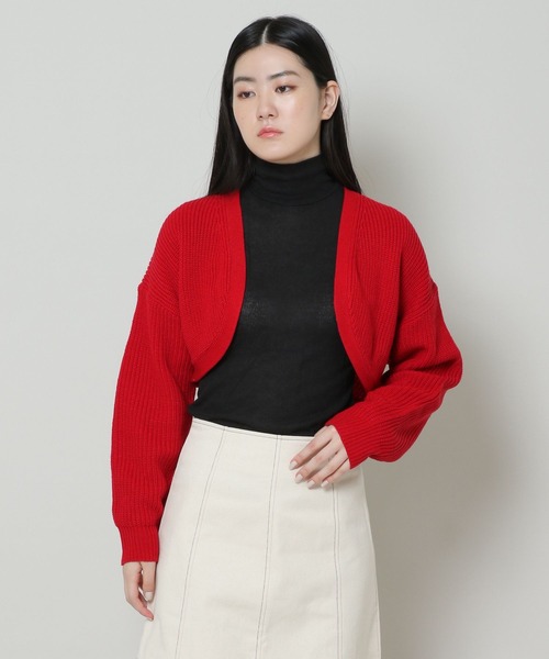 ALAND（エーランド）の「3.3 Field Trip／BOLERO KNITカーディガン　2164227（カーディガン/ボレロ・レディース・ブラック/パープル/レッド/ホワイト・FREE）」の13枚目の写真