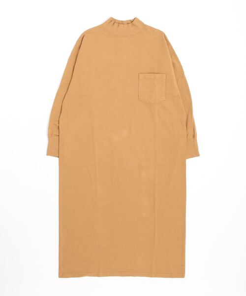 Goodwear(Since1983)(グッドウェア)の「【MADE IN USA】L/S MOCK ONEPIECE LONG SEASON COLOR / ロングスリーブ モックネックワンピース ロング シーズンカラー(ワンピース・レディース・ボルドー/ダークブラウン/ライラック/ライトブラウン/ブラック系その他・MEDIUM)」の9枚目の写真