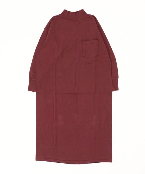 Goodwear(Since1983)(グッドウェア)の「【MADE IN USA】L/S MOCK ONEPIECE LONG SEASON COLOR / ロングスリーブ モックネックワンピース ロング シーズンカラー(ワンピース・レディース・ボルドー/ダークブラウン/ライラック/ライトブラウン/ブラック系その他・MEDIUM)」の7枚目の写真