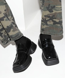 FOLLOWIN | 厚底スクエアローファー(ローファー)