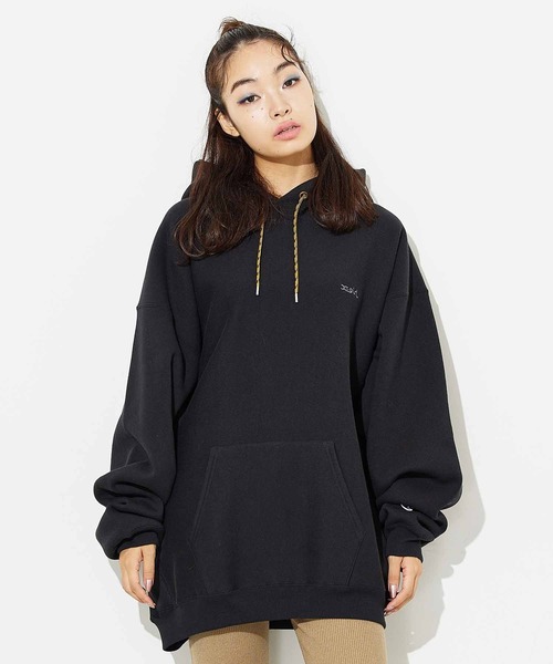 Champion（チャンピオン）の「X-girl × Champion REVERSE WEAVE HOODIE（パーカー・レディース・ブラック/ホワイト/グリーン・S/M）」の19枚目の写真