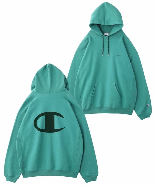 Champion（チャンピオン）の「X-girl × Champion REVERSE WEAVE HOODIE（パーカー・レディース・ブラック/ホワイト/グリーン・S/M）」の11枚目の写真