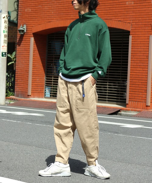 GERRY(ジェリー)の「【GERRY/ジェリー】ロゴ刺繍 TC裏毛 ハーフジップ プルオーバー スウェット(スウェット・メンズ・ホワイト/ダークグリーン/パープル/杢グレー/ホワイト系その他/ダークグレー・LL/M/L)」の20枚目の写真