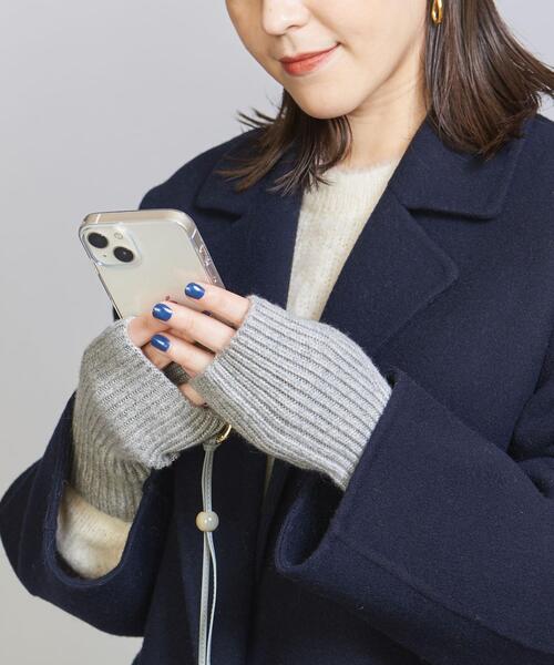 BEAUTY&YOUTH UNITED ARROWS(ビューティーアンドユースユナイテッドアローズ)の「ウールカシミヤ リブ フィンガーレス グローブ(手袋・レディース・オフホワイト/コバルトブルー/ライトグレー/ダークブラウン・FREE)」の14枚目の写真