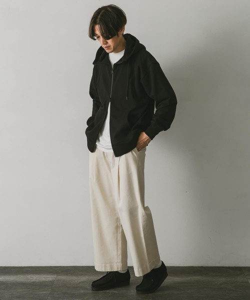 URBAN RESEARCH DOORS(アーバンリサーチドアーズ)の「裏毛 ZIP フーディー(パーカー・メンズ・ブラック/グレー/グリーン・MEDIUM/LARGE)」の11枚目の写真