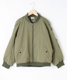 pom ponette junior（ポンポネットジュニア）の「【AMI】中綿ギャザーMA‐1ブルゾン（MA-1）」