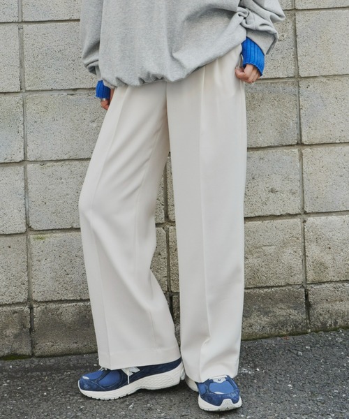 【セール】タックワイドパンツ（スラックス）｜Auntie Rosa Holiday（アンティローザホリデー）