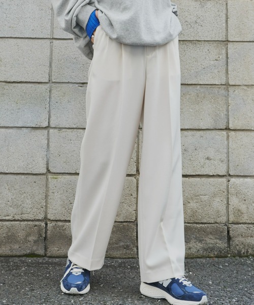 【セール】タックワイドパンツ（スラックス）｜Auntie Rosa Holiday（アンティローザホリデー）