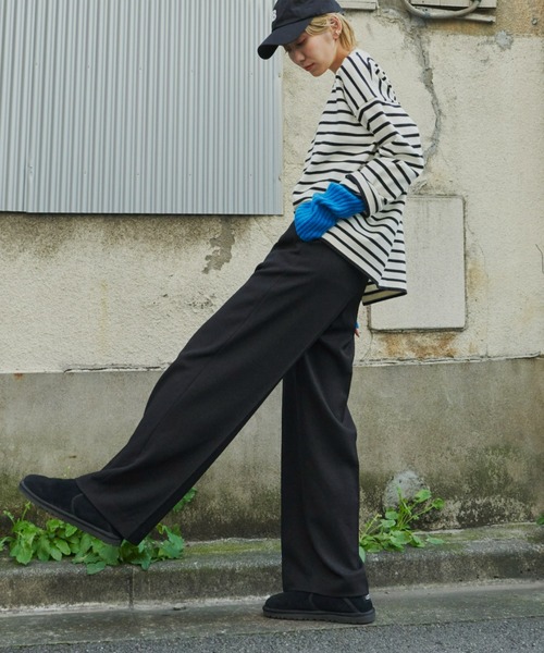 【セール】タックワイドパンツ（スラックス）｜Auntie Rosa Holiday（アンティローザホリデー）