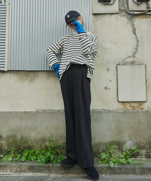 【セール】タックワイドパンツ（スラックス）｜Auntie Rosa Holiday（アンティローザホリデー）