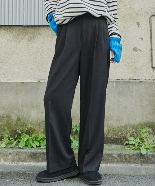 【セール】タックワイドパンツ（スラックス）｜Auntie Rosa Holiday（アンティローザホリデー）