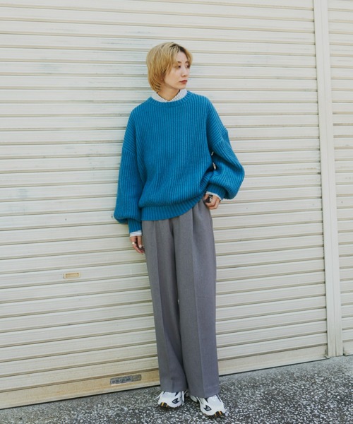 【セール】タックワイドパンツ（スラックス）｜Auntie Rosa Holiday（アンティローザホリデー）