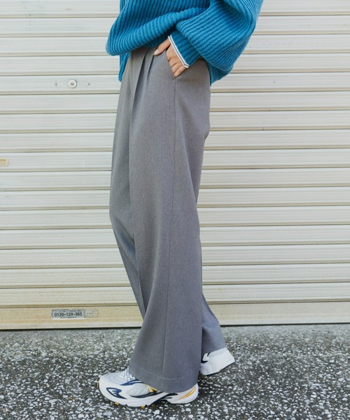 【セール】タックワイドパンツ（スラックス）｜Auntie Rosa Holiday（アンティローザホリデー）