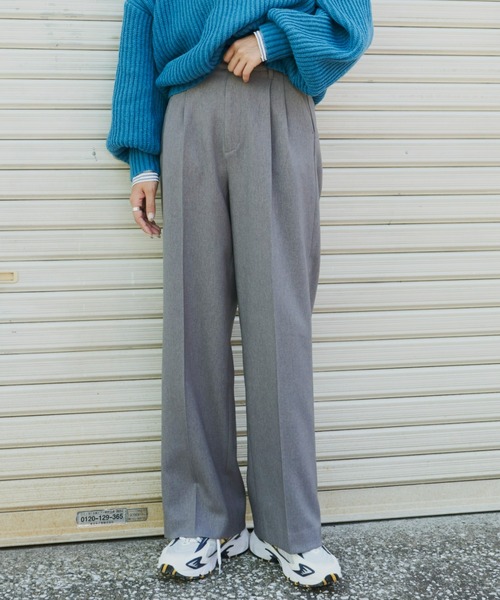 【セール】タックワイドパンツ（スラックス）｜Auntie Rosa Holiday（アンティローザホリデー）